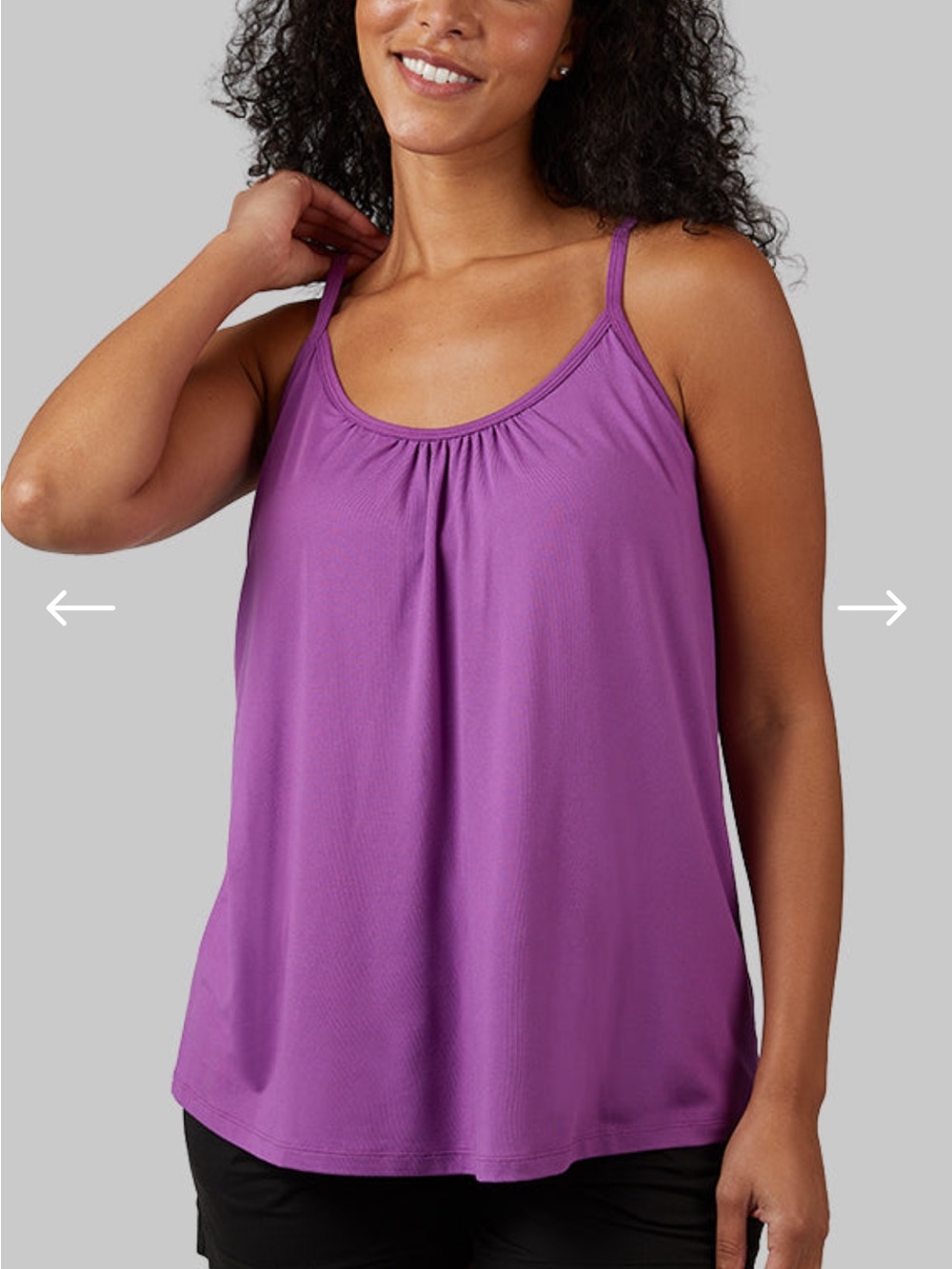 32 Degrees Purple Scoop Neck Tank Top